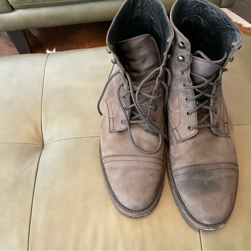 Thursday Boot Company Brown and Gray Mid-Top Boots